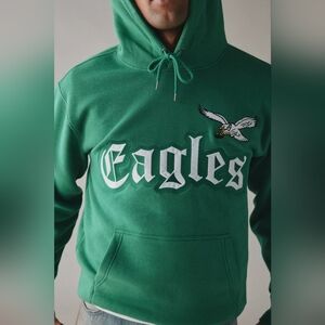 Philadelphia Eagles Kelly Green NFL Hoodie Sweatshirt Size Medium New With Tags